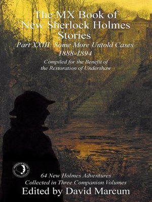 cover image of The MX Book of New Sherlock Holmes Stories, Part XXIII